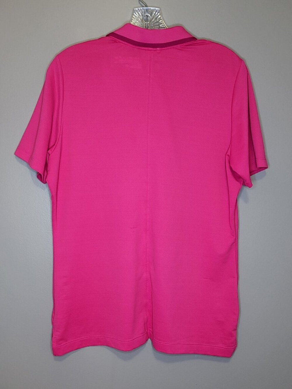 Nike Golf Dri-FIT Tour Performance Pink Short Sleeve Polo Shirt Women's Large - Picture 2 of 4